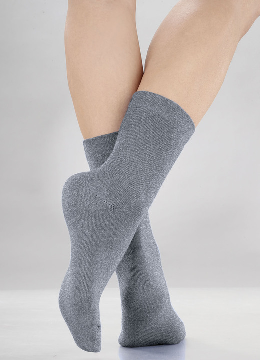 Strümpfe & Strumpfhosen - Fünferpack Socken mit  druckfreiem Bund, in Größe 1 (Schuhgr. 35-38) bis 2 (Schuhgr. 39-42), in Farbe 5X WEISS Ansicht 6