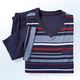 Shortys - Zweierpack Shortys mit V-Ausschnitt und garngefärbtem Ringeldessin – Farbe 1X GRUEN-BLAU, 1X ROT-NAVY – Ansicht 3 Shortys - Zweierpack Shortys mit V-Ausschnitt und garngefärbtem Ringeldessin, in Größe 046 bis 062, in Farbe 1X GRUEN-BLAU, 1X ROT-NAVY – Farbe 1X GRUEN-BLAU, 1X ROT-NAVY – Ansicht 3
