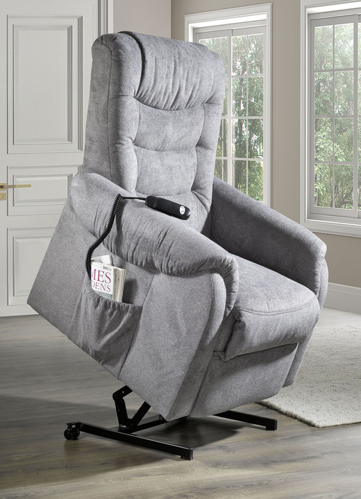 TV-Sessel / Relax-Sessel - TV-Sessel mit Rollen und Federkern, in Farbe DUNKELBRAUN, in Ausführung manuell verstellbar Ansicht 5