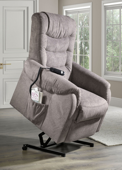 TV-Sessel / Relax-Sessel - TV-Sessel mit Rollen und Federkern, in Farbe DUNKELBRAUN, in Ausführung manuell verstellbar Ansicht 8