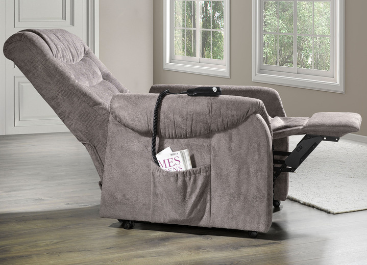 TV-Sessel / Relax-Sessel - TV-Sessel mit Rollen und Federkern, in Farbe DUNKELBRAUN, in Ausführung manuell verstellbar Ansicht 9