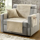Sessel- & Sofaüberwürfe - Wohnaccessoires mit Anti-Rutsch-Beschichtung, in Größe 100 (Sesselauflage, 50x 90 cm) bis 910 (Kissenbezug, 50x 50 cm), in Farbe CAMEL