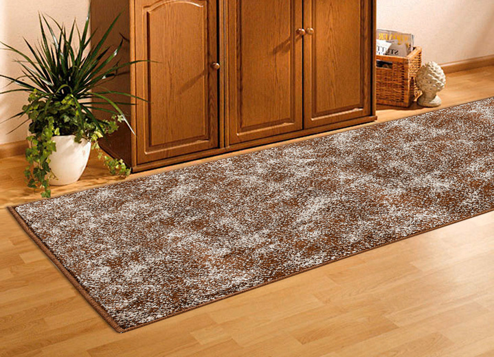 Teppiche - Strapazierfähige Läufer nach Wunschmaß, in Größe 102 (Läufer, 67 cm breit) bis 106 (Läufer, 100 cm breit), in Farbe BRAUN Ansicht 1