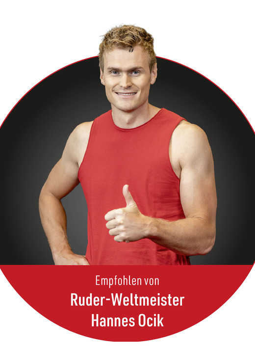 - Kendox RowShaper-Rudergerät, in Farbe SCHWARZ-ROT Ansicht 3