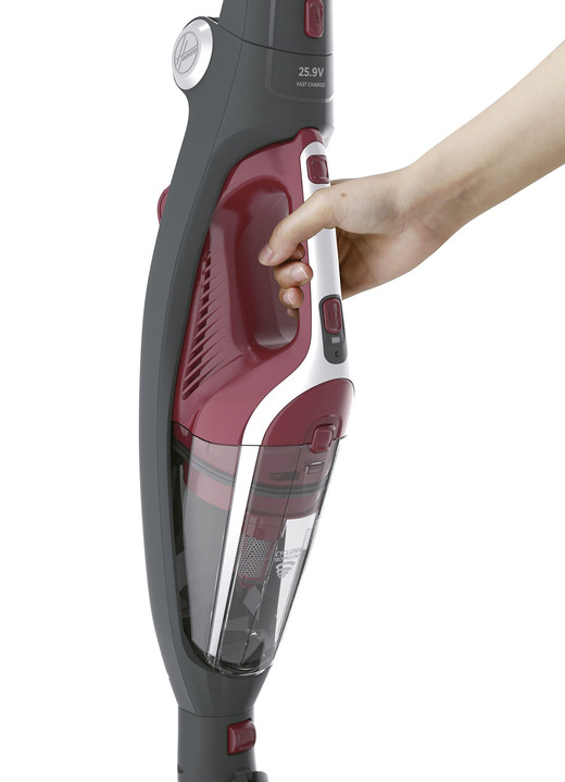 - Hoover HF21F25011 Akku-Stielsauger., in Farbe SCHWARZ-BEERE Ansicht 3