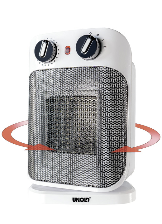 Wohlbefinden - Unold Keramik-Heizlüfter, in Farbe WEISS-SCHWARZ Ansicht 2