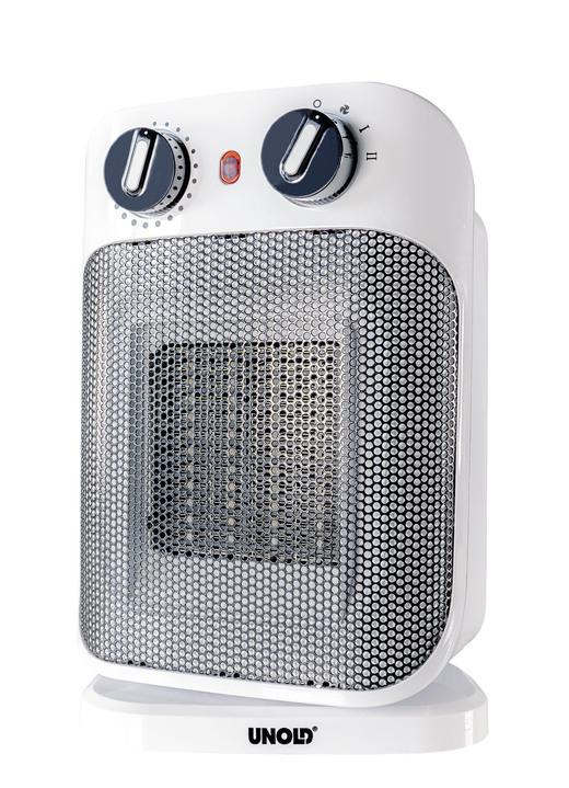 Wohlbefinden - Unold Keramik-Heizlüfter, in Farbe WEISS-SCHWARZ Ansicht 3