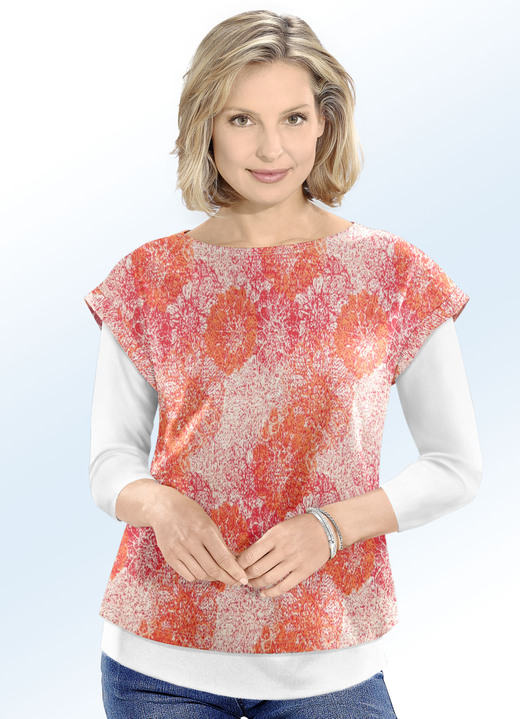 Pullover & Strickmode - Pullunder in Jacquard-Dessin Ansicht 1 Pullover & Strickmode - Pullunder in Jacquard-Dessin, in Größe 036 bis 050, in Farbe HUMMER-ECRU Ansicht 1