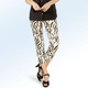 - Hose mit Animal-Dessinierung, in Größe 018 bis 052, in Farbe BEIGE-SCHWARZ – Farbe BEIGE-SCHWARZ – Ansicht 1