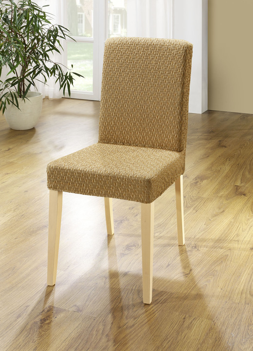Sessel- & Sofaüberwürfe - Stretchbezüge mit schöner Strukturierung Ansicht 12 Sessel- & Sofaüberwürfe - Stretchbezüge mit schöner Strukturierung, in Größe 101 (Sesselbezug) bis 115 (Stuhlbezüge, 4er-Set), in Farbe GRÜN Ansicht 12