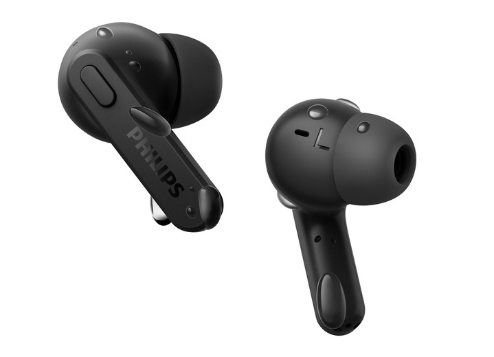Musikanlagen - Philips TAT2206BK/00 In-Ear Kopfhörer inkl. Ladeschale Ansicht 2 Musikanlagen - Philips TAT2206BK/00 In-Ear Kopfhörer inkl. Ladeschale, in Farbe SCHWARZ Ansicht 2