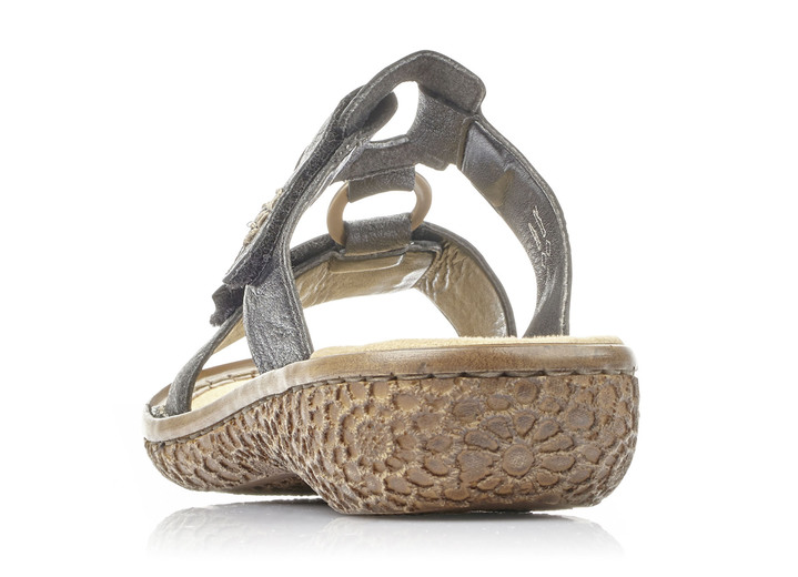 Sandaletten & Pantoletten - Rieker, modische Damen-Pantoletten, Weite H, mit Klettverschluss, in Größe 036 bis 042, in Farbe WEISS Ansicht 9