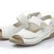 Sandaletten & Pantoletten - Rieker, bequeme Damen-Sandalen, Weite H, mit herausnehmbarem Fußbett, in Größe 036 bis 042, in Farbe WEISS – Farbe WEISS – Ansicht 2