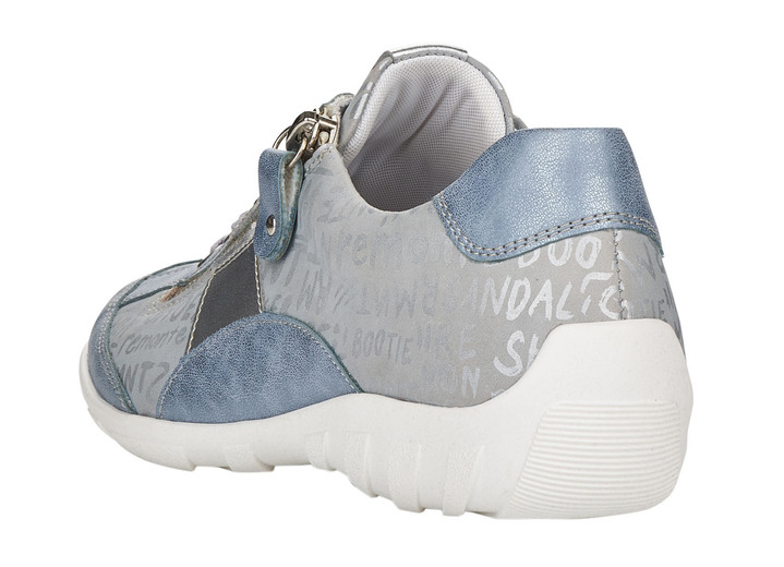 Slipper & Schnürschuhe - Remonte Sneaker mit bedruckten Besätzen Ansicht 6 Slipper & Schnürschuhe - Remonte Sneaker mit bedruckten Besätzen, in Größe 036 bis 043, in Farbe HELLBLAU-SILBER Ansicht 6