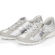 Slipper & Schnürschuhe - Remonte Sneaker mit bedruckten Besätzen – Farbe HELLGRAU-WEISS – Ansicht 3 Slipper & Schnürschuhe - Remonte Sneaker mit bedruckten Besätzen, in Größe 036 bis 043, in Farbe HELLBLAU-SILBER – Farbe HELLGRAU-WEISS – Ansicht 3