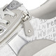 Slipper & Schnürschuhe - Remonte Sneaker mit bedruckten Besätzen, in Größe 036 bis 043, in Farbe HELLBLAU-SILBER – Farbe HELLGRAU-WEISS – Ansicht 4