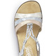 Sandaletten & Pantoletten - Rieker, modische Damen-Sandalen, mit Gummizug, in Größe 036 bis 042, in Farbe BLEU-SILBER – Farbe BLEU-SILBER – Ansicht 2