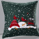 Tischdecken - Zauberhafte Tisch- und Raumdekoration mit Schneemann-Motiven, in Größe 135 (Deckchen, 60/ 60 cm) bis 404 (Kissenbezug, 40/ 40 cm), in Farbe GRÜN – Farbe GRÜN – Ansicht 5