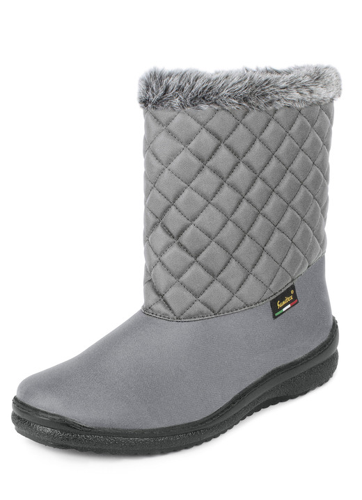 Stiefel & Stiefeletten - Winterstiefel mit Kunstpelzkragen, in Größe 036 bis 043, in Farbe BORDEAUX Ansicht 2