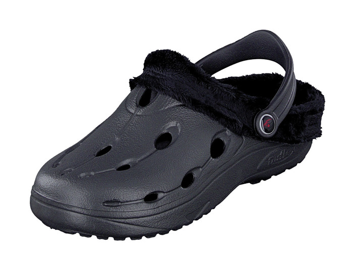 Sandaletten & Pantoletten - Dux Winter Clog: Ihr Lieblingsschuh bei kalten Füßen, in Größe 3XL bis XXL, in Farbe SCHWARZ Ansicht 1