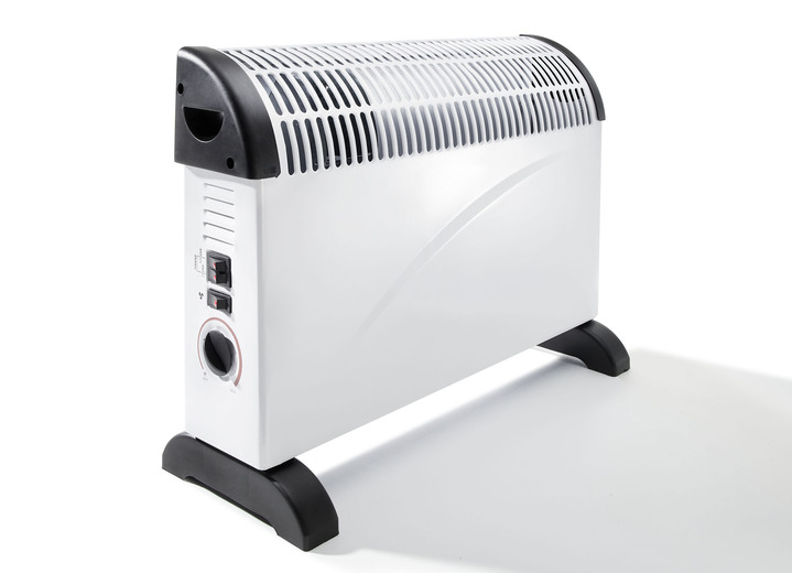 Wohlbefinden - Heizgerät mit Thermostat, in Farbe WEISS-SCHWARZ