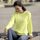 Langarm - Pullover mit Zackenstruktur – Farbe ZITRONE Langarm - Pullover mit Zackenstruktur, in Größe L(44/46) bis XS(32/34), in Farbe ZITRONE