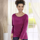 Pullover & Strickmode - Pullover in Strukturmix – Farbe BEERE Pullover & Strickmode - Pullover in Strukturmix, in Größe 036 bis 052, in Farbe PETROL