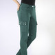 Hosen - Cargohose in 5-Pocket-Form – Farbe FLASCHENGRÜN – Ansicht 3 Hosen - Cargohose in 5-Pocket-Form, in Größe 017 bis 050, in Farbe ROSTROT – Farbe FLASCHENGRÜN – Ansicht 3