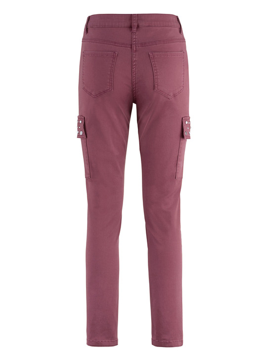 Hosen - Cargohose in 5-Pocket-Form, in Größe 017 bis 050, in Farbe ROSTROT Ansicht 2