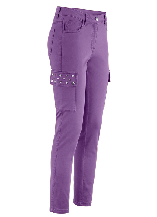 Hosen - Cargohose in 5-Pocket-Form, in Größe 017 bis 050, in Farbe ROSTROT Ansicht 9