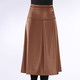 Röcke - Rock in leichter Tellerform, in Größe 017 bis 052, in Farbe COGNAC – Farbe COGNAC – Ansicht 1