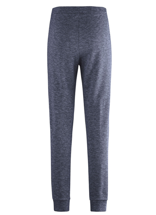 Hosen - Strickhose, in Größe 017 bis 052, in Farbe BLAU-SCHWARZ Ansicht 2