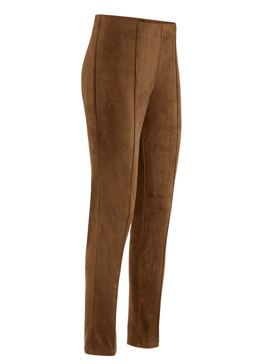Hosen - Hose in Wildleder-Optik Ansicht 1 Hosen - Hose in Wildleder-Optik, in Größe 017 bis 052, in Farbe COGNAC Ansicht 1