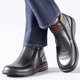 Stiefeletten - GINO GALANTE, gefütterte Herren-Boots, Winterschuhe, mit herausnehmbarem Fußbett – Farbe SCHWARZ-BURGUND – Ansicht 4 Stiefeletten - GINO GALANTE, gefütterte Herren-Boots, Winterschuhe, mit herausnehmbarem Fußbett, in Größe 040 bis 047, in Farbe SCHWARZ-BURGUND – Farbe SCHWARZ-BURGUND – Ansicht 4