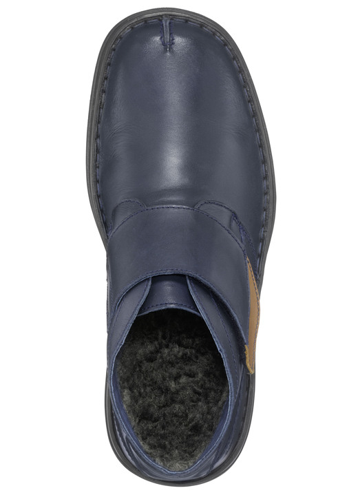 Stiefeletten - Boot mit verstellbarer Klettspange, in Größe 039 bis 046, in Farbe MARINE-BRAUN Ansicht 3