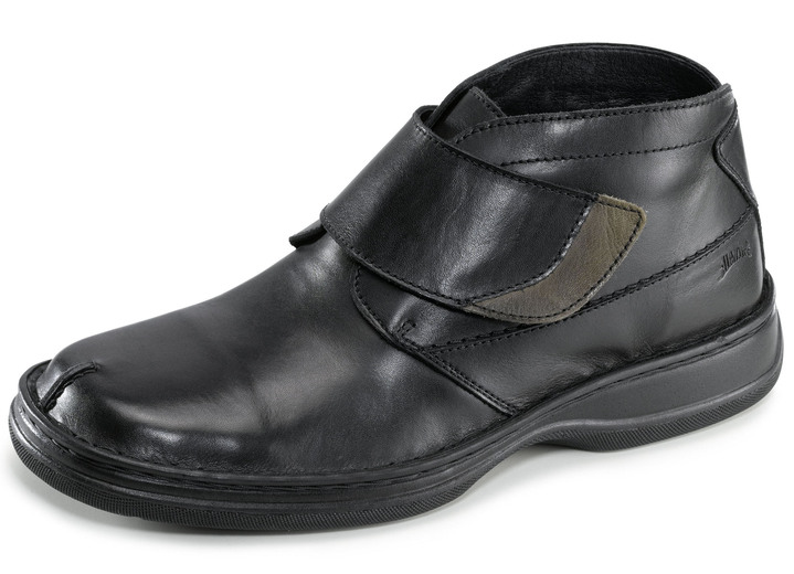 Stiefeletten - GINO GALANTE, gefütterte Herren-Boots, Winterschuhe, Weite K, mit herausnehmbarem Fußbett, in Größe 039 bis 046, in Farbe SCHWARZ-GRAU Ansicht 1