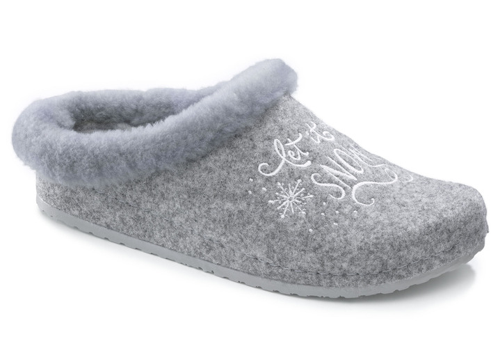 Hausschuhe - Mubb, warme Damen-Hausschuhe, Weite H, mit Lammfell, in Größe 036 bis 042, in Farbe BEIGE Ansicht 2