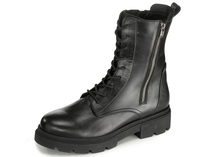 - Libelle Schnür-Stiefelette, in Größe 036 bis 042, in Farbe SCHWARZ Ansicht 1