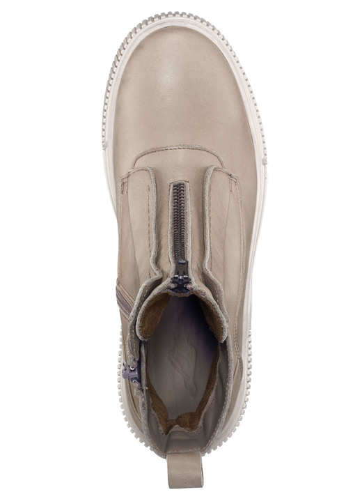 - Libelle Bootie aus Nappaleder mit Zier-Reißverschluss, in Größe 036 bis 042, in Farbe TAUPE Ansicht 4