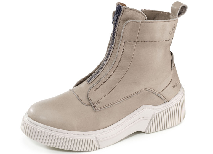 - Libelle Bootie aus Nappaleder mit Zier-Reißverschluss, in Größe 036 bis 042, in Farbe TAUPE Ansicht 1