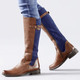 - Caprice Stiefel aus edlem Nappaleder und elastischem Textilmaterial, in Größe 3 1/2 bis 8, in Farbe COGNAC-MARINE – Farbe COGNAC-MARINE – Ansicht 2