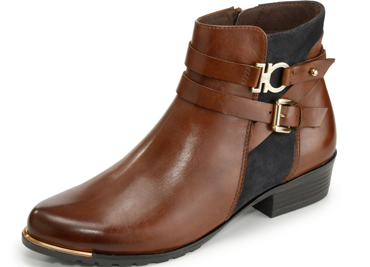 Stiefel & Stiefeletten - Caprice, schicke Damen-Stiefeletten, Weite G, mit herausnehmbarer Decksohle Ansicht 4 Stiefel & Stiefeletten - Caprice, schicke Damen-Stiefeletten, Weite G, mit herausnehmbarer Decksohle, in Größe 3 1/2 bis 8, in Farbe SCHWARZ-GRAU Ansicht 4