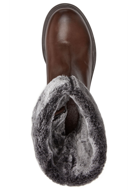 - Andrea Conti Stiefel mit flauschigem, umschlagbaren Kragen, in Größe 036 bis 042, in Farbe BRAUN Ansicht 3