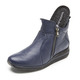 Stiefel & Stiefeletten - Waldläufer, bequeme Damen-Stiefeletten, Weite H, aus Hirschleder, in Größe 3 1/2 bis 8, in Farbe MARINE – Farbe MARINE – Ansicht 2