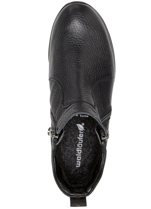 Stiefel & Stiefeletten - Waldläufer, bequeme Damen-Stiefeletten, Weite H, aus Hirschleder, in Größe 3 1/2 bis 8, in Farbe MARINE Ansicht 12