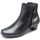 Stiefel & Stiefeletten - ELENA EDEN, elegante Damen-Stiefeletten, Weite G, mit herausnehmbarem Fußbett, in Größe 036 bis 042, in Farbe BURGUND – Farbe SCHWARZ – Ansicht 1
