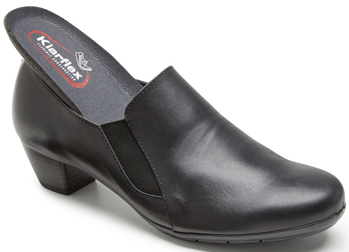 Pumps & Ballerina - ELENA EDEN, eleganter Damen-Trotteur, Weite G, mit herausnehmbarem Fußbett, in Größe 036 bis 042, in Farbe SCHWARZ Ansicht 2