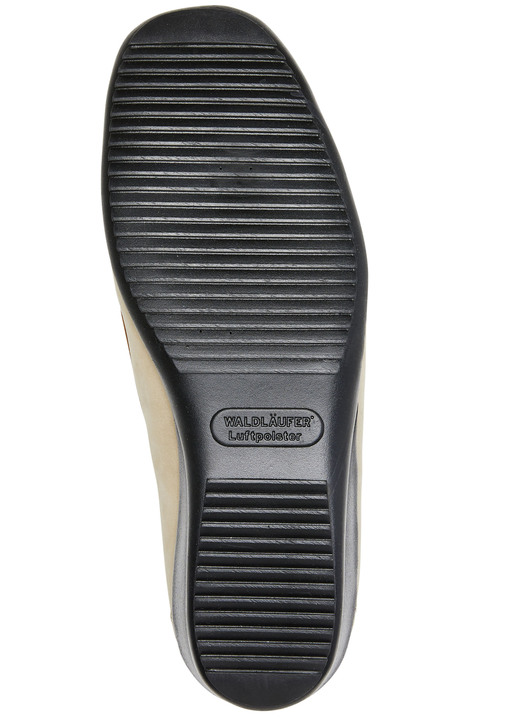 Slipper & Schnürschuhe - Waldläufer, bequeme Damen-Slipper, Weite H, mit herausnehmbarem Fußbett Ansicht 12 Slipper & Schnürschuhe - Waldläufer, bequeme Damen-Slipper, Weite H, mit herausnehmbarem Fußbett, in Größe 3 1/2 bis 8, in Farbe MARINE-COGNAC Ansicht 12