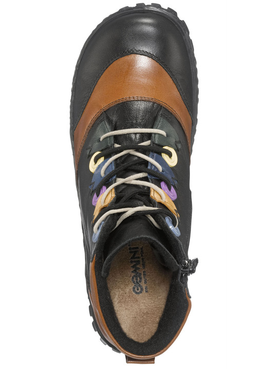 - Gemini Schnür-Bootie mit pfiffigen Besätzen, in Größe 036 bis 042, in Farbe SCHWARZ-BUNT Ansicht 3