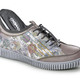 - Gemini Sneaker aus teilweise floral bedrucktem Rindleder, in Größe 036 bis 041, in Farbe TAUPE-BUNT – Farbe TAUPE-BUNT – Ansicht 2